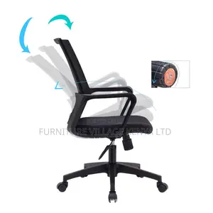 Ergonomic Upholstered Task Chair in Coal With Back