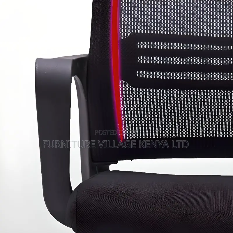 Ergonomic Upholstered Task Chair in Coal With Back