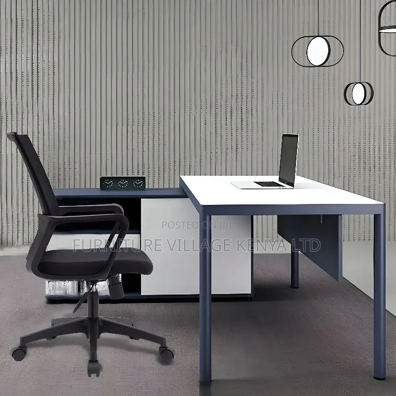 Ergonomic Upholstered Task Chair in Coal With Back
