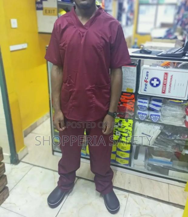 Maroon Nurses/ Cleaners Uniform - main view