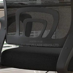 Office Chairs; Mid-Back Clerical Home Office Seat in Black