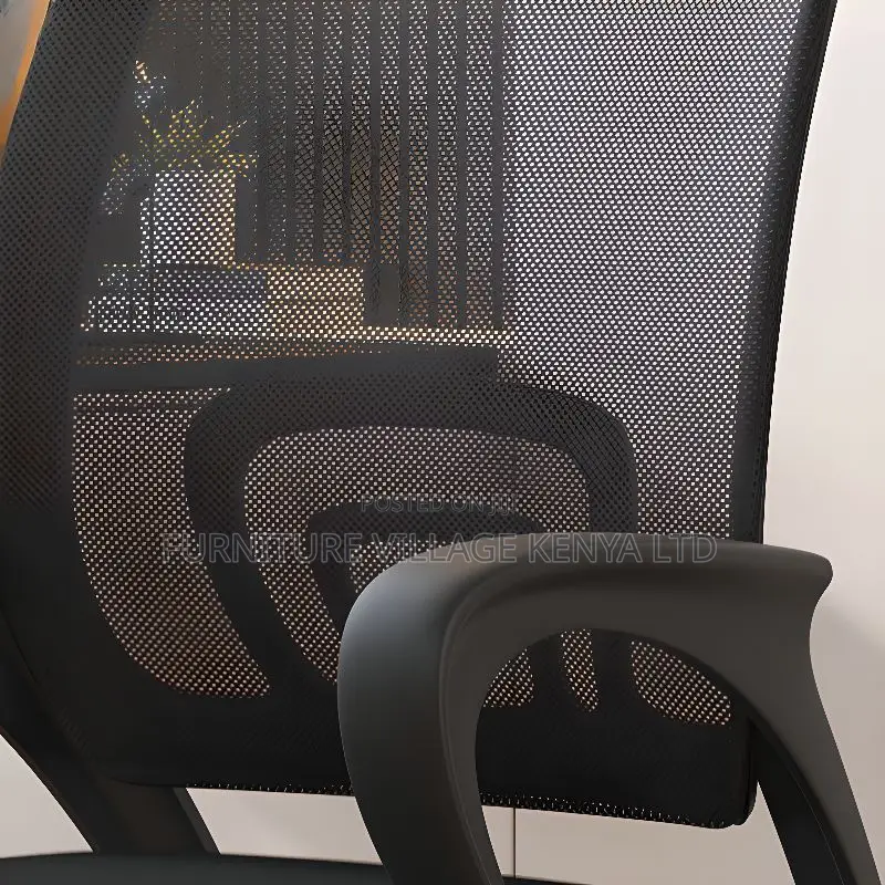 Office Chairs; Mid-Back Clerical Home Office Seat in Black
