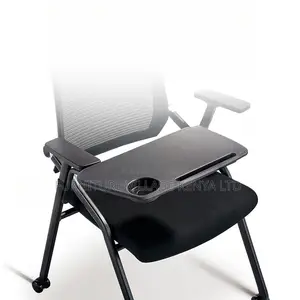 Office Chairs; Foldable Training Seats With Armrest