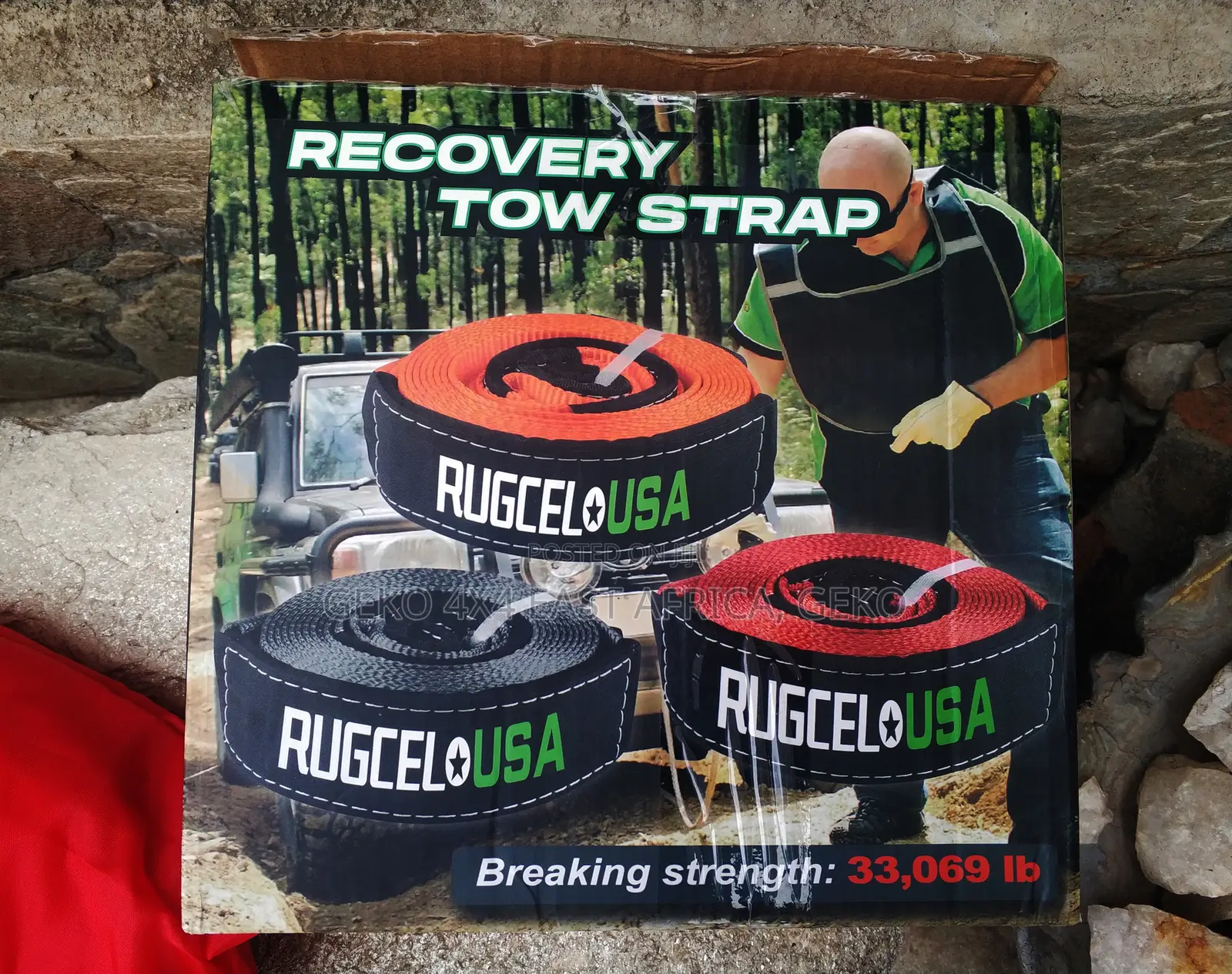 Heavy Duty Tow Strap Recovery Strap, Tree Saver