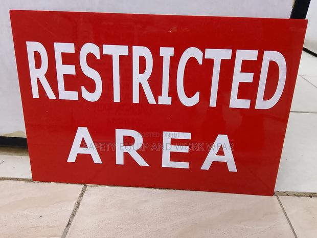 Restricted Area Signage - main view