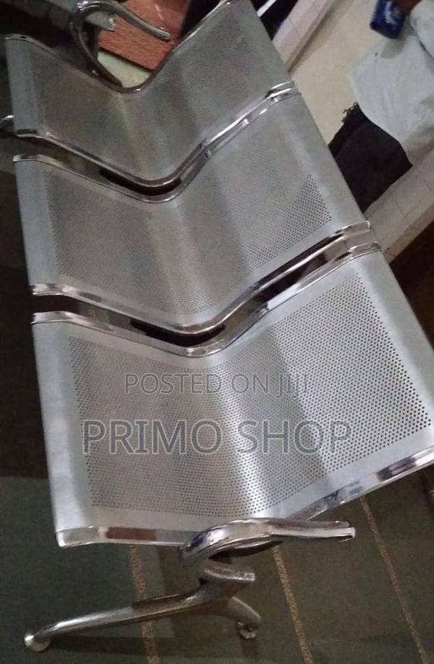 Benches:Mild Steel Three-Seater Waiting Durable Bench - thumbnail 5