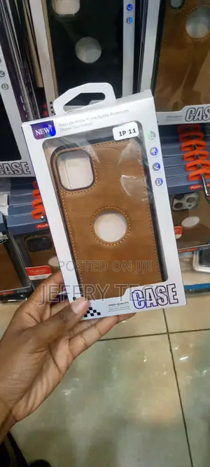 iPhone 11 Leather Logo Cut Mobile Shockproof Luxury Cover
