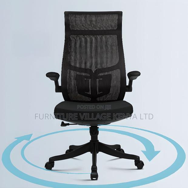 High-Back Executive Orthopedic Seat in Black - thumbnail 7