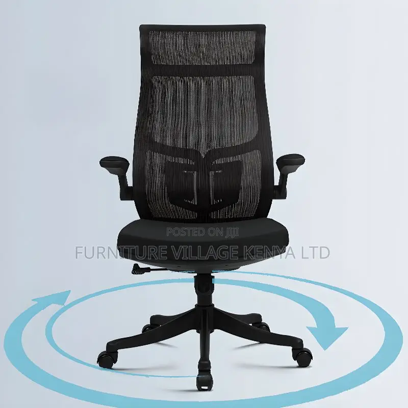High-Back Executive Orthopedic Seat in Black