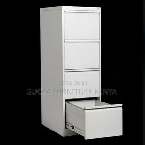 Cabinets:4-Drawer Contemporary Metal File Organizer