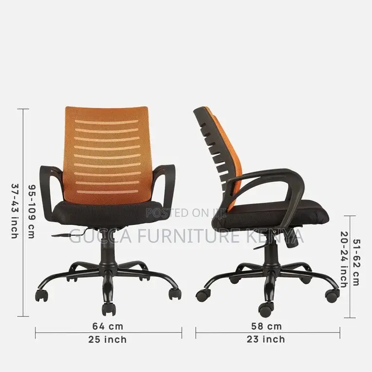 Office Chairs: Desire Breathable Mesh Ergonomic Solid Chair