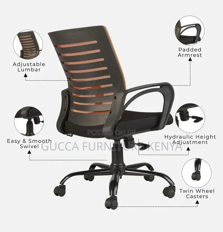 Office Chairs: Desire Breathable Mesh Ergonomic Solid Chair