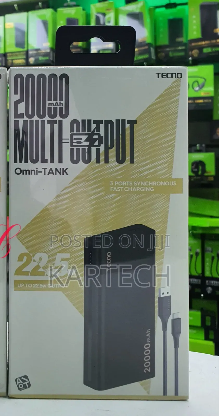 Tecno TPB-203 20000mah Omni Tank Power Banks