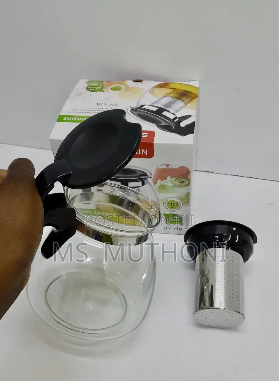 100 Ml TRANSPARENT BOROSILICATE Glass Teapot