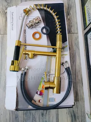 Top Ranked Spring Pull.Out Kitchen Mixer (Brass)