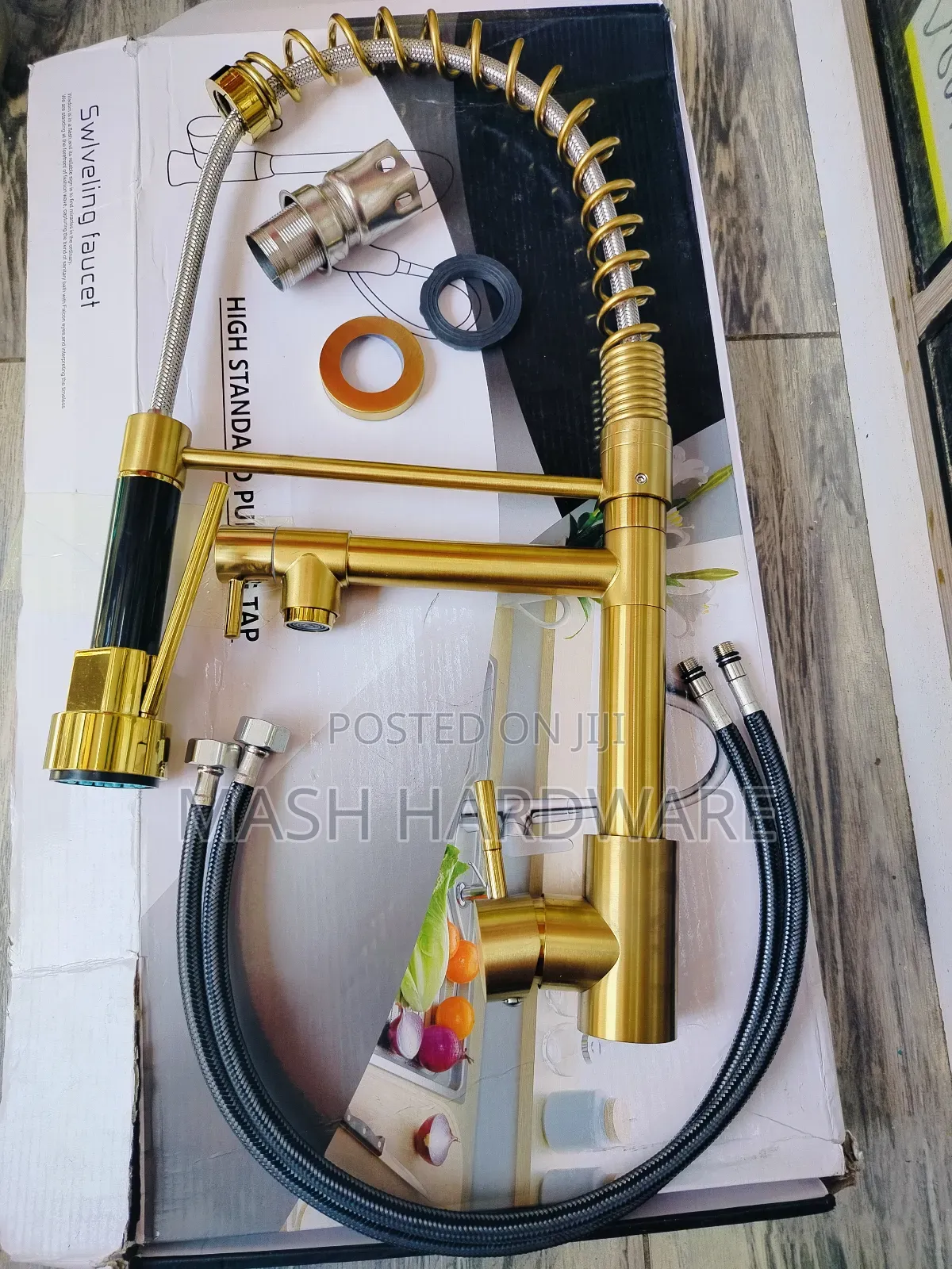 Top Ranked Spring Pull.Out Kitchen Mixer (Brass)