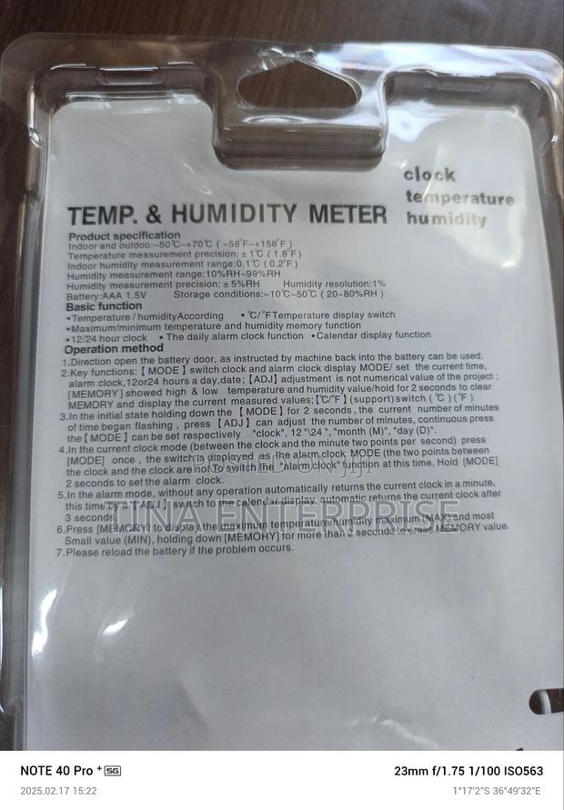 Temperature&Humidity Meter(Htc-2) - thumbnail 2