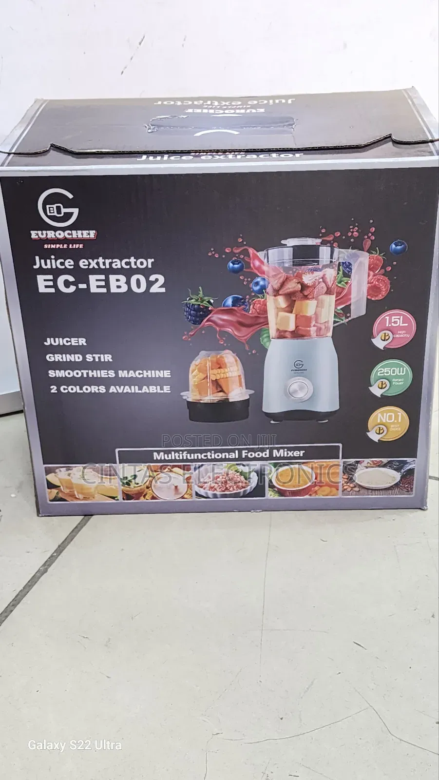 Ec-Eb02 Juice Extractor 1.5L 250W