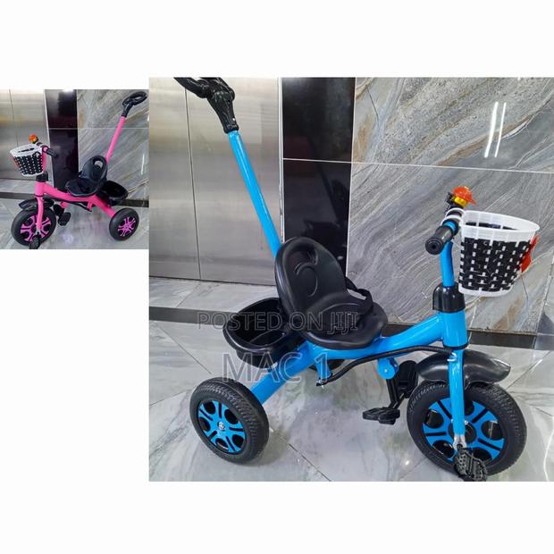 Kids Tricycle With Push Handle - main view