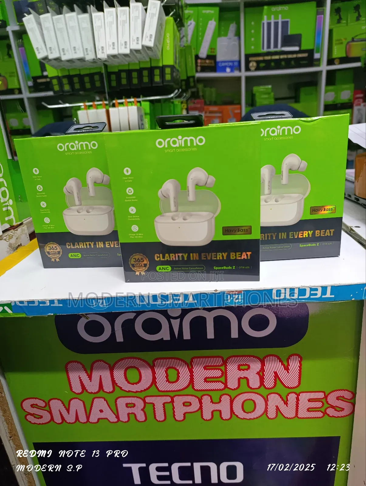 Oraimo Spacebuds Z ANC Wireless Earphones Spatial Audio