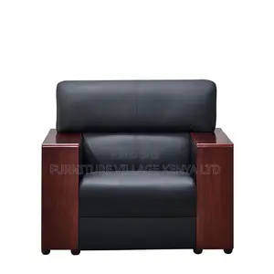 Reception Sofas - 5 Seater Executive Office Leather Sofa