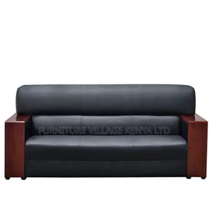 Reception Sofas - 5 Seater Executive Office Leather Sofa