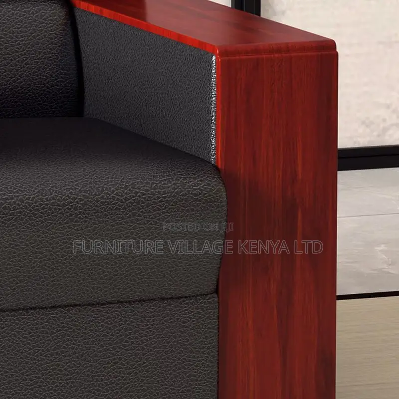 Reception Sofas - 5 Seater Executive Office Leather Sofa