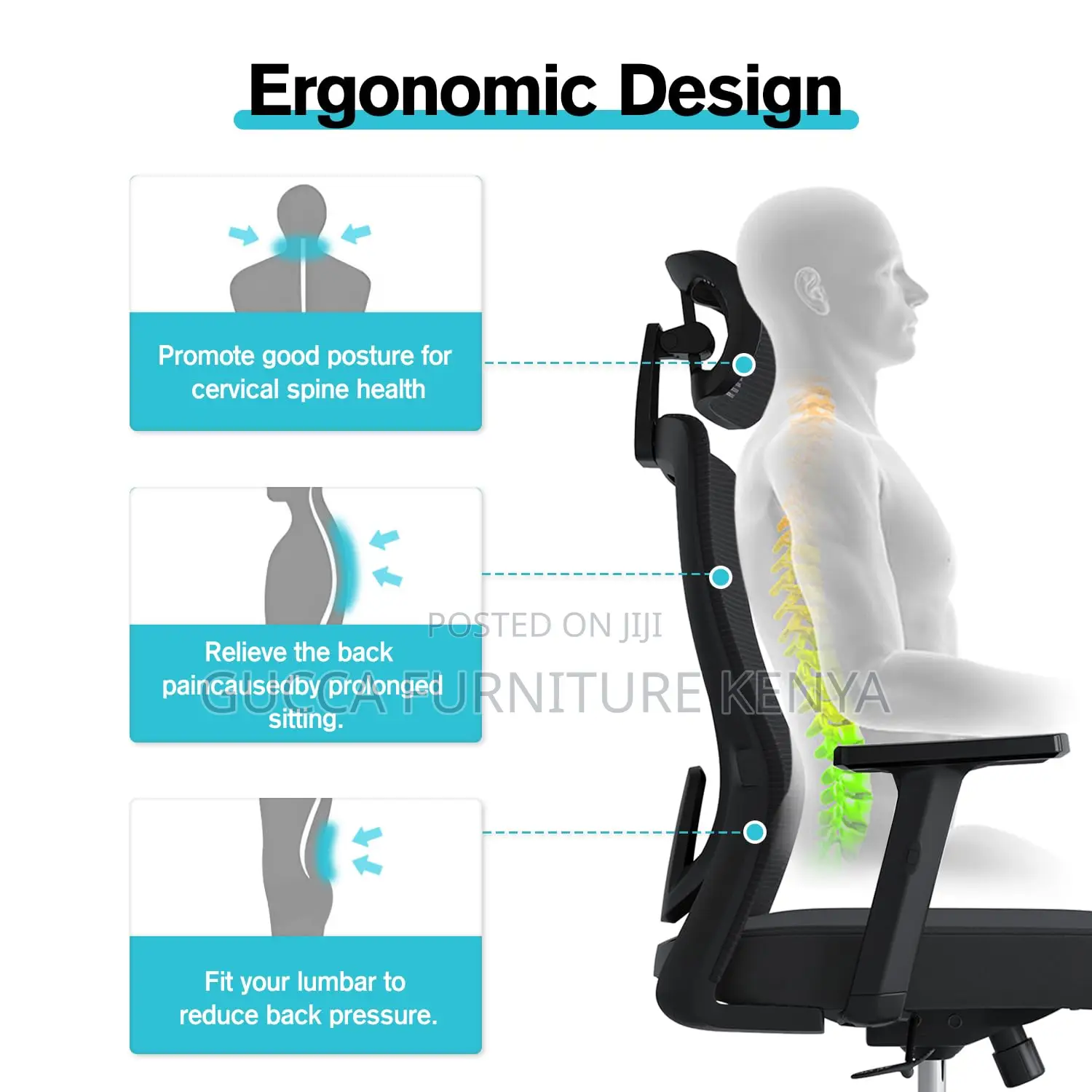 Office Chairs:Orthopedic Ergonomic Rocking Chair for Office