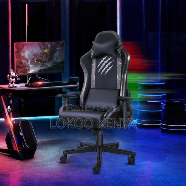 Office Chair: Black Ergonomic Computer Gaming Office Chair - thumbnail 4