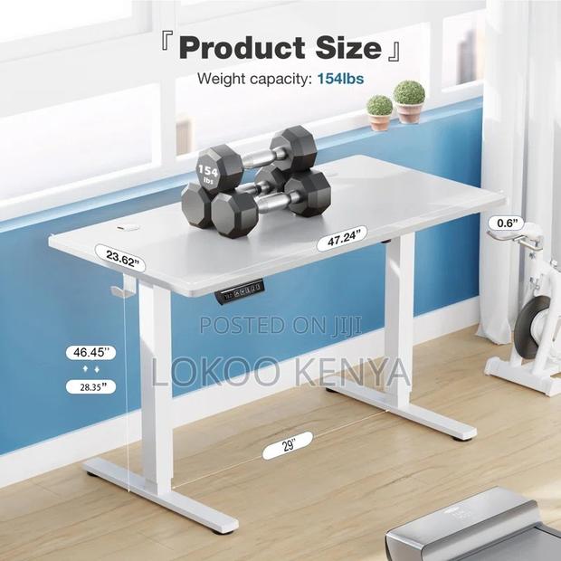 Office Desk: Adjustable Height Office Desk