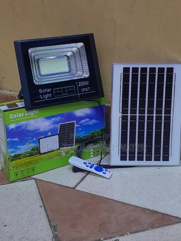 LED Bright Solar Security Light 200W Plus Solar Panel 6V - main view