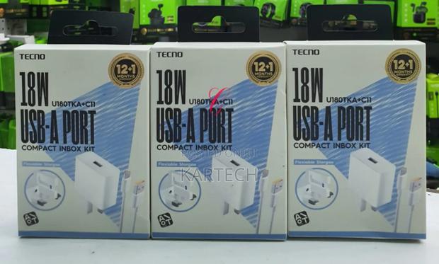 Tecno U180TKA+C11 18W Type C Compact Charger - thumbnail 2