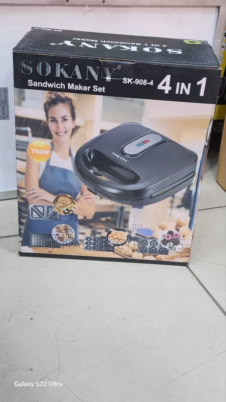 Sokany SK-908-4 4in1 Sandwich Maker