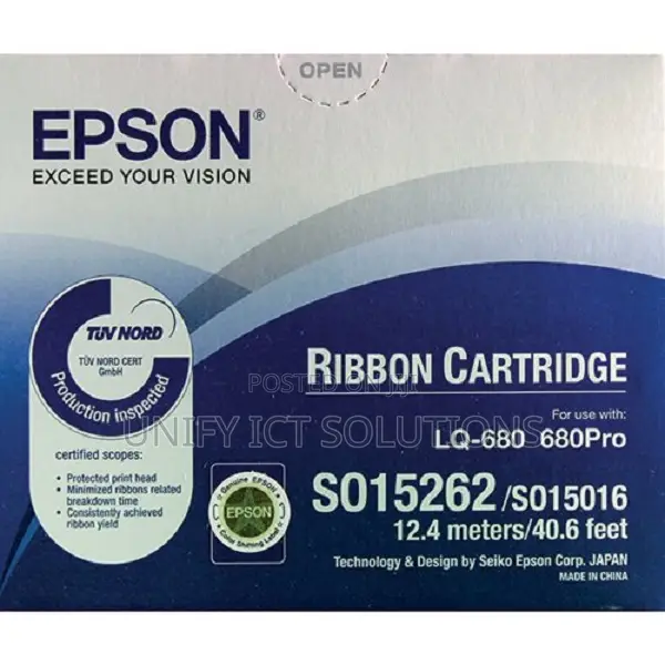 Epson LQ-680 Ribbon Cartridge - C13S015262