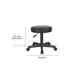 Home Chairs: Portable Swivel Polymer Backless Stool