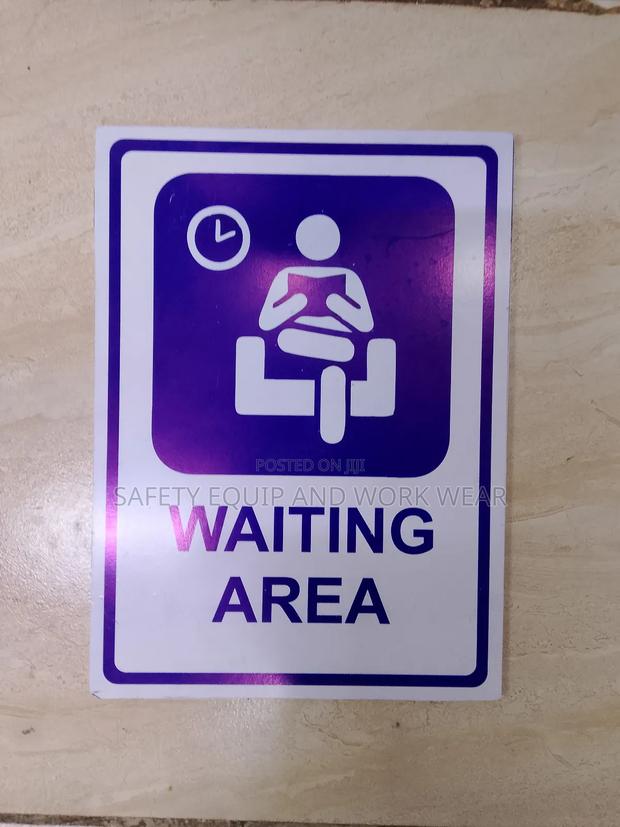 Waiting Area Sign - main view