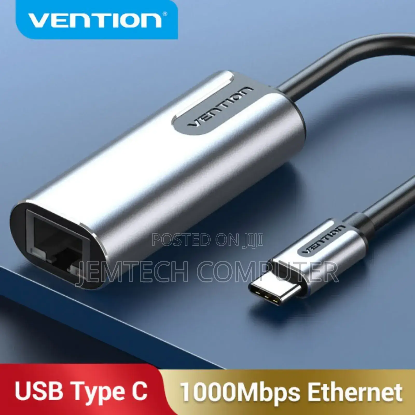 Vention USB-C to Gigabit Ethernet Adapter 0.15M Gray
