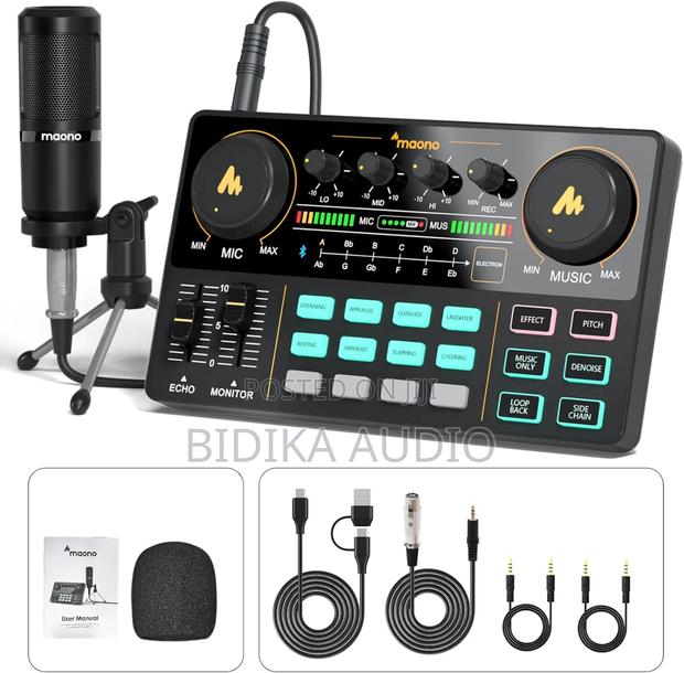 Maono Podcast Equipment Bundle Audio Mixer
