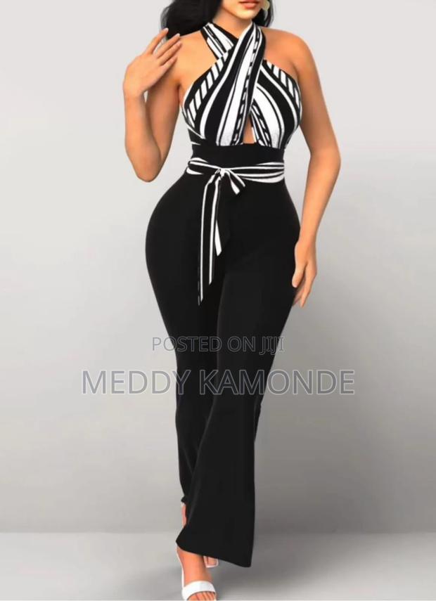 Stripe Bare Back Jumpsuit