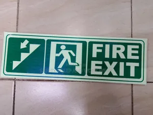 Non-reflective Fire Exit Signage
