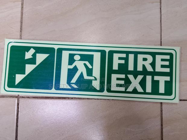 Non-reflective Fire Exit Signage - main view