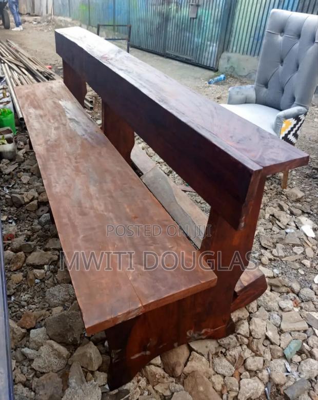 Futuristic Mahogany Bench - main view