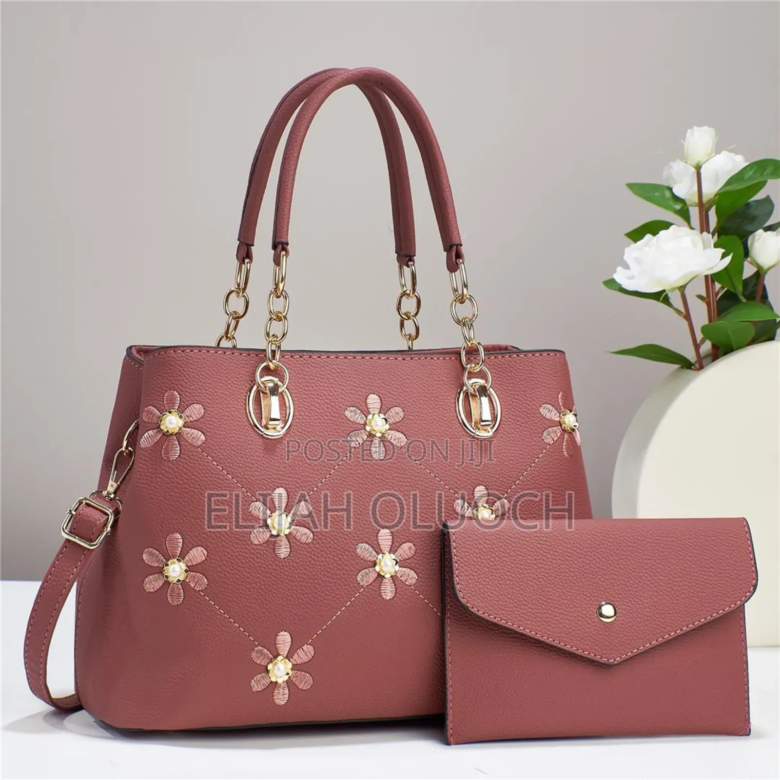 Flowered 2in1 Classic Handbag