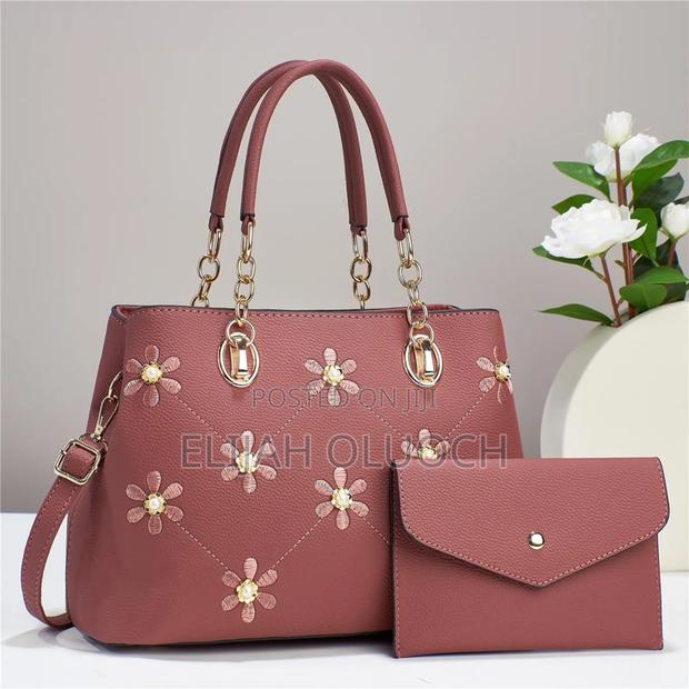 Flowered 2in1 Classic Handbag - thumbnail 3
