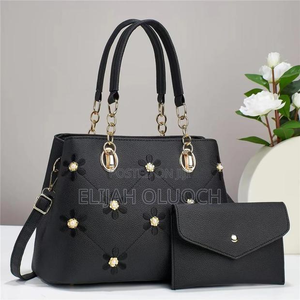 Flowered 2in1 Classic Handbag - thumbnail 4