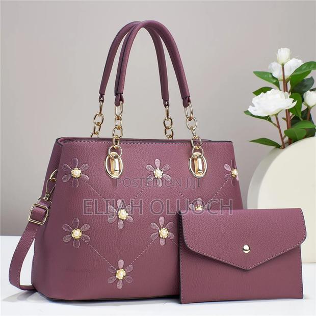 Flowered 2in1 Classic Handbag - thumbnail 5