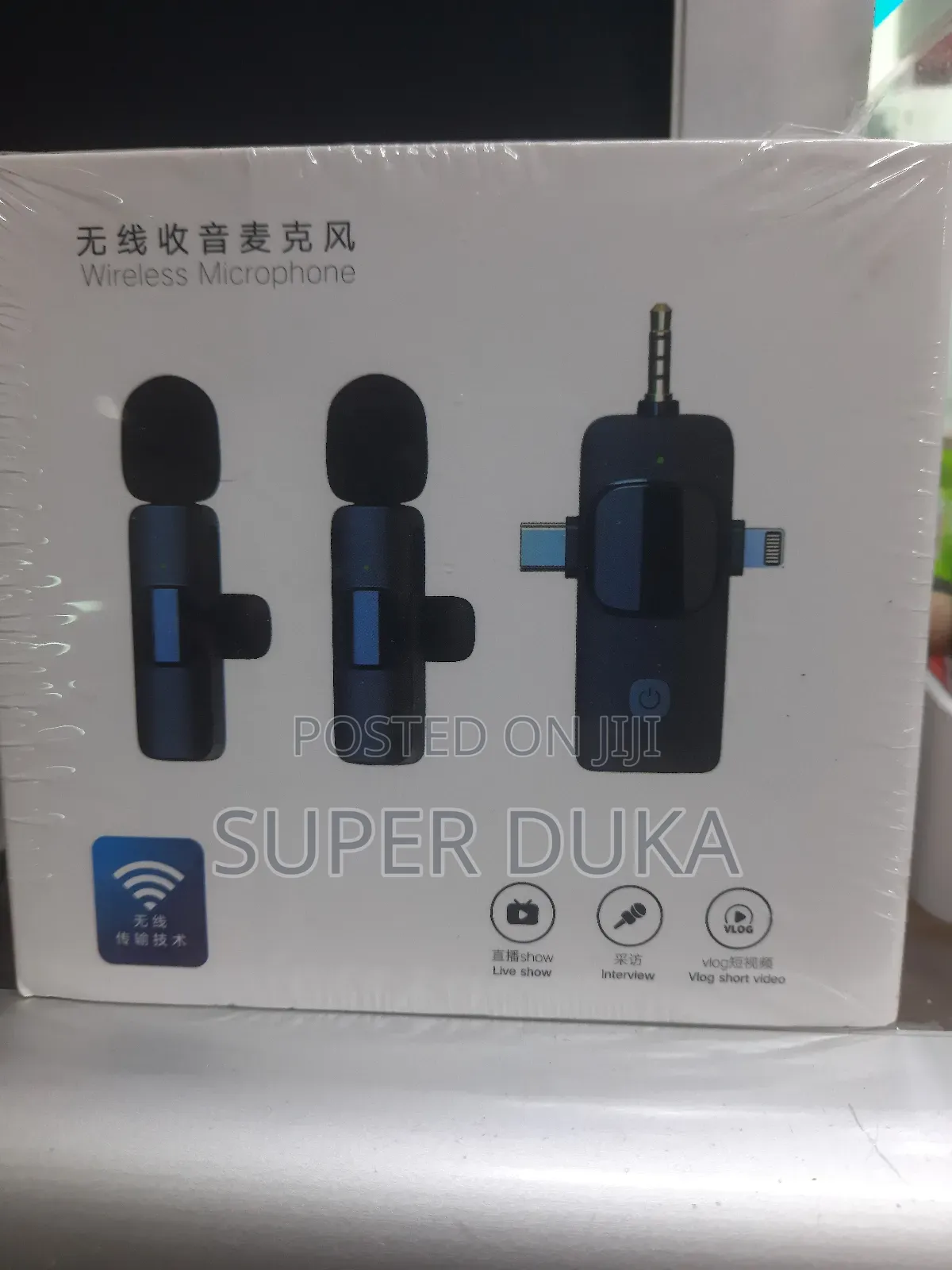 Wireless Microphone.3.5mm,Type C,iPhone Compatible