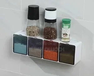 4 Slot Kitchen Wall Spice Organizer *