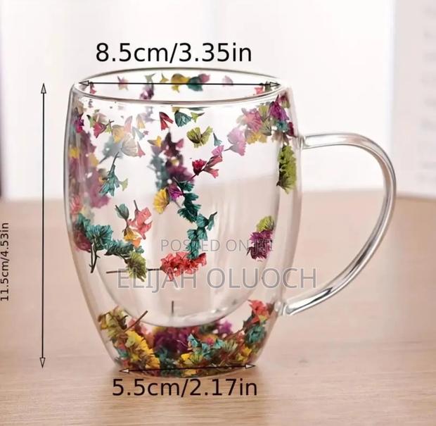Flowers Between Unbreakable Double Wall 250ml Acrylic Cup - main view
