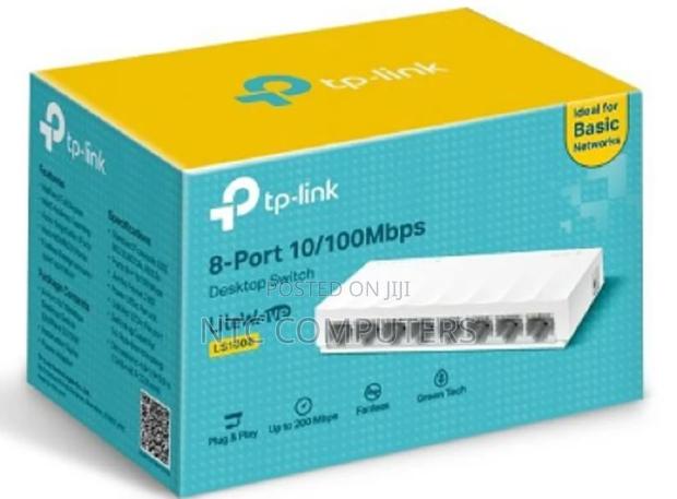 Tp-Link Ls1008 8 Port 10/100mbps Desktop Switch
